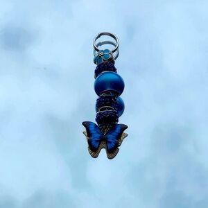 Blue Butterfly Keychain